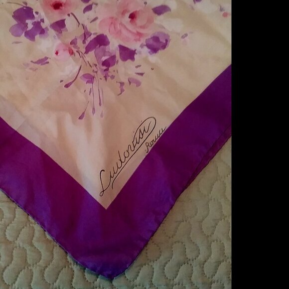 Vintage Ludovisi Roma Scarf  Floral Silk Elegance  Italian Retro Glam 🧣🇮🇹 - Picture 7 of 9